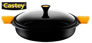 Castey rondel z pokrywką szklaną, 30 cm, nadaje się do piekarników i ognisk (1-R30)