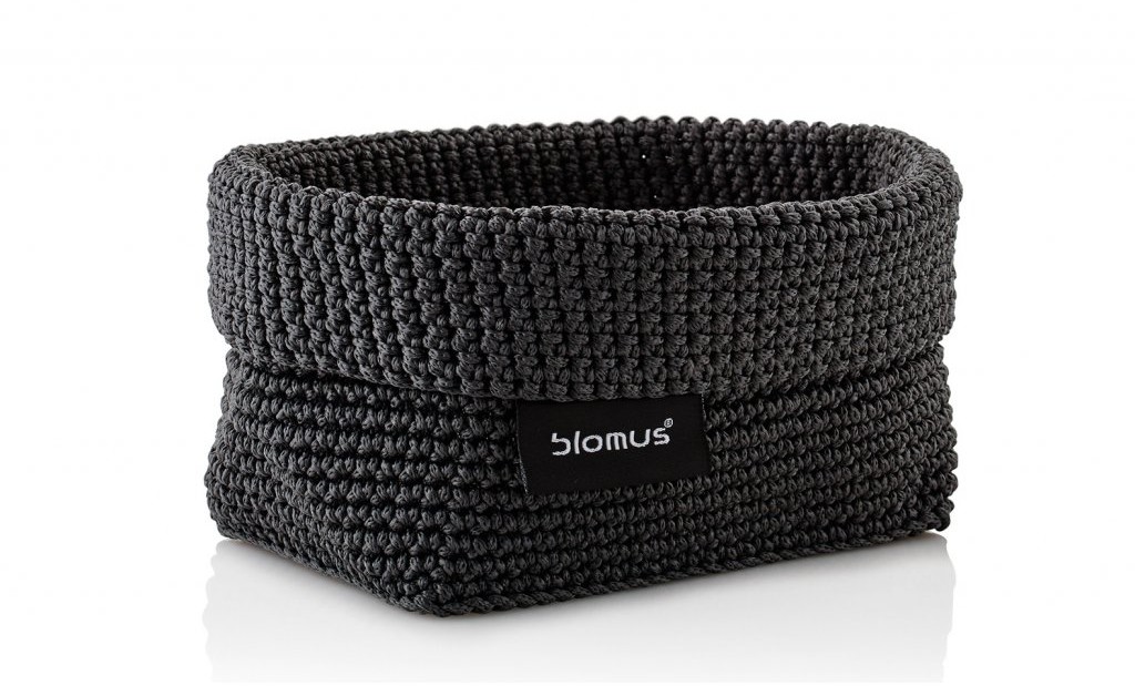 Blomus Kosz dziergany Tela średni antracytowy