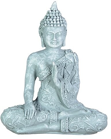Zen Light ZEN 'light sbm1 Budda figurka Medytacja 1 granitowo-szara 10 x 5 x 12 cm SBM1