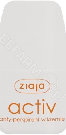 Ziaja anty-perspirant w kremie activ roll-on 60 ml