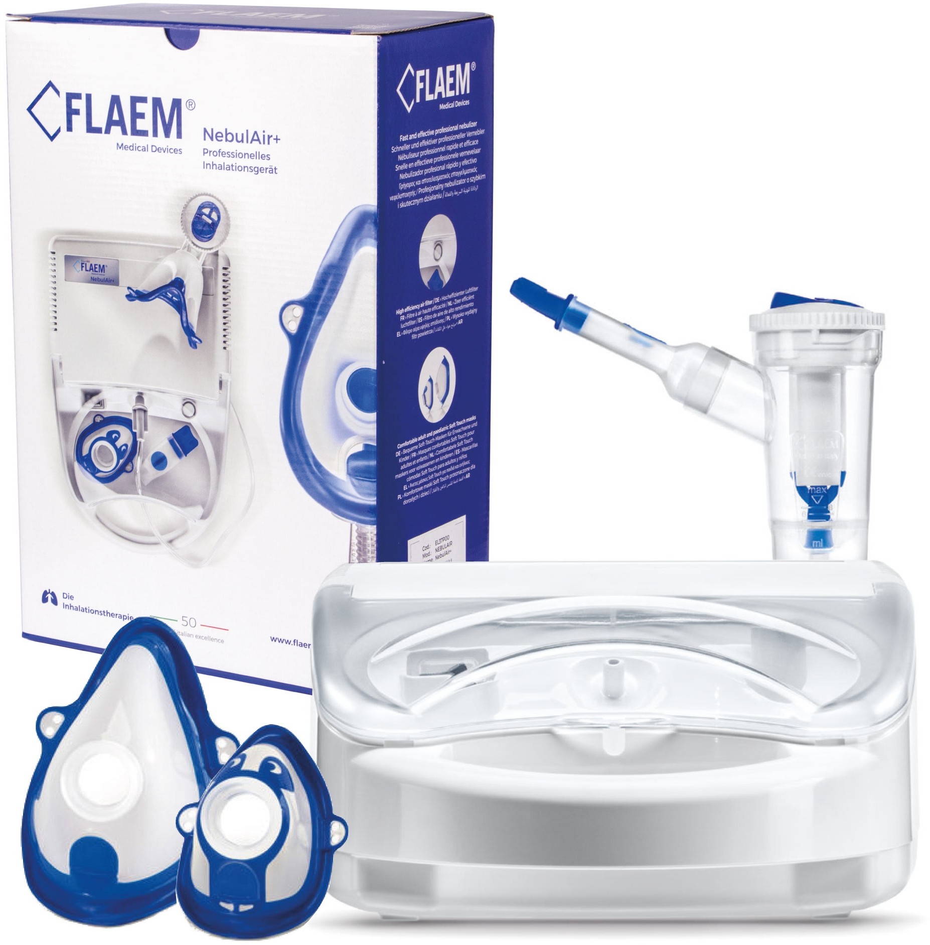 Flaem Nebulair + Inhalator pneumatyczno-tłokowy EL37P00