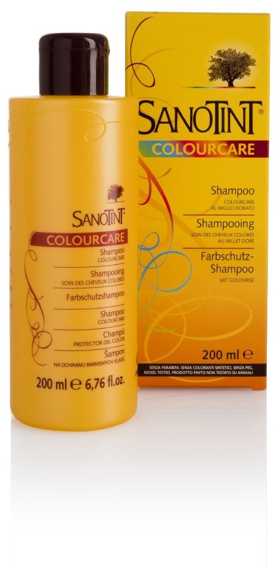 Sanotint Colourcare, szampon do włosów farbowanych i rozjaśnianych, 200 ml