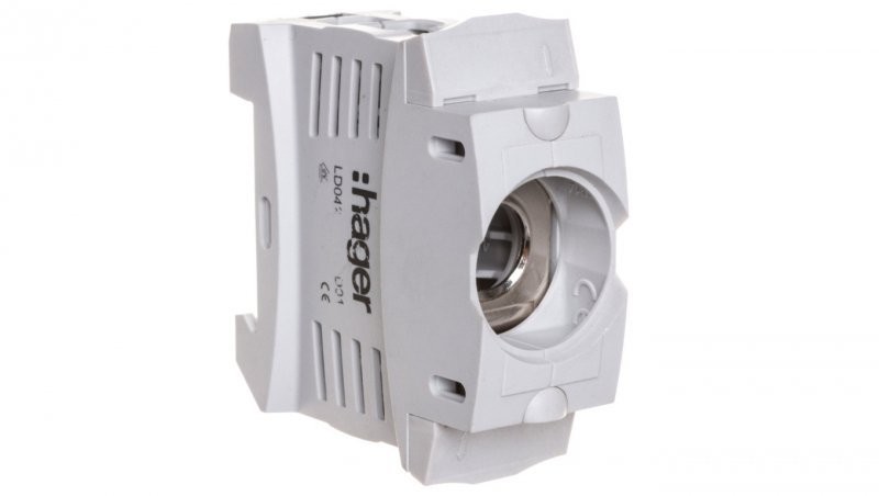 Hager polo Podstawa bezpiecznikowa D01 1P 16A 72x27x56mm LD042 LD042