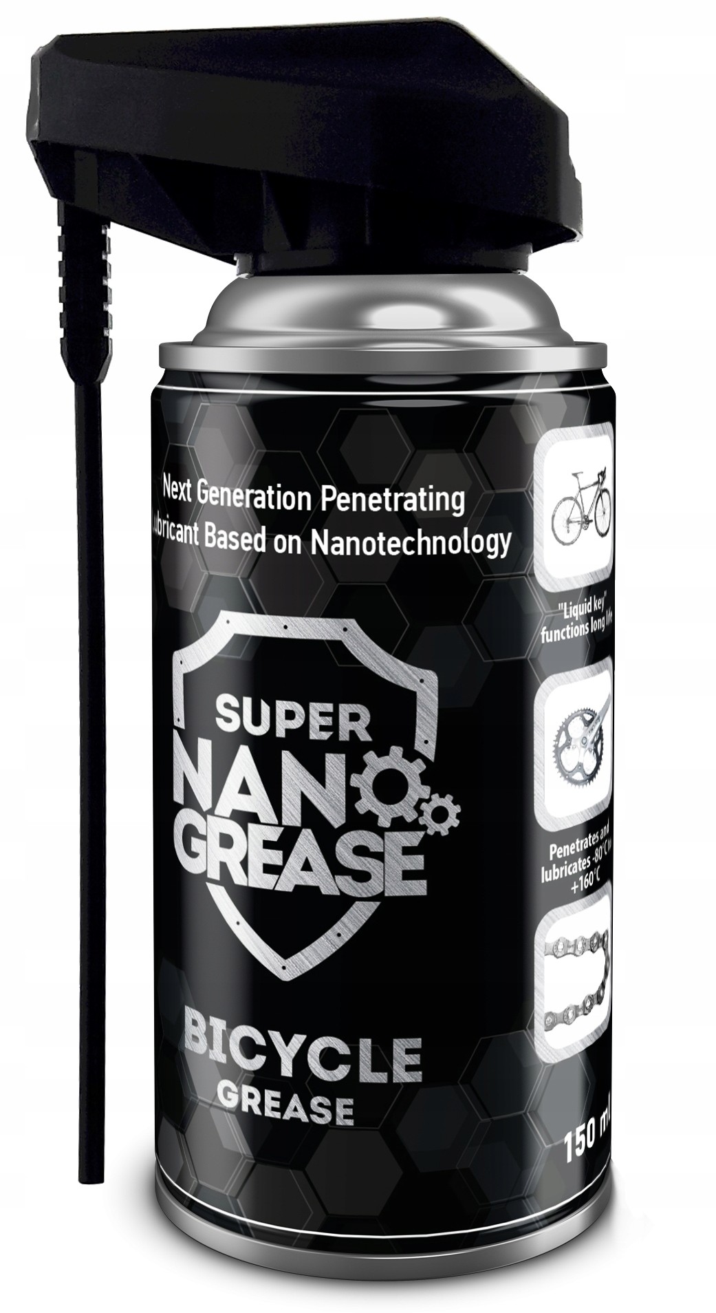 Smar rowerowy do łańcucha Nano Protech 150ml spray