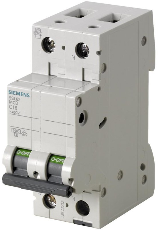Siemens Circuit breaker 6ka 1+n-p c16 5sl6516-7
