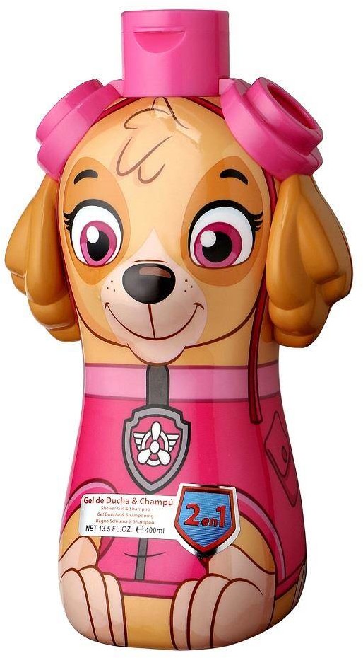 Air-Val Paw Patrol 2in1 Shower Gel & Shampoo 2D żel pod prysznic i szampon dla dzieci Skye 400ml 98582-uniw