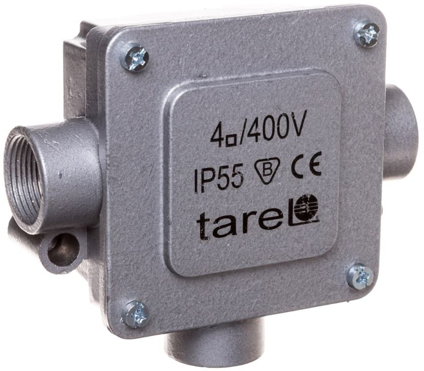 Tarel Puszka odgałęźna metalowa 5-torowa 4mm2 3 wejścia IP55 020
