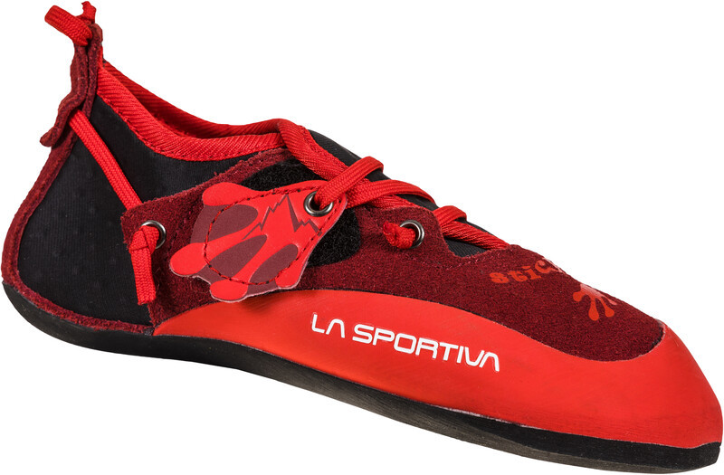 La Sportiva Stickit But wspinaczkowy Dzieci, chili/poppy EU 26 2021 Buty wspinaczkowe na rzepy 802309311-26