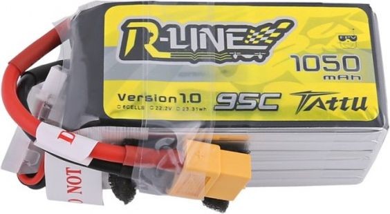 Gens Ace TATTU amp TATTU Akumulator 1050mAh 22.2V 95C R-Line TA-RL-95C-1050-6S1P TA-RL-95C-1050-6S1P