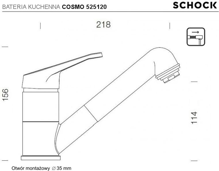 Schock Bateria COSMO 525122 ASPHALT Cristalite+) COS-525122-ASP