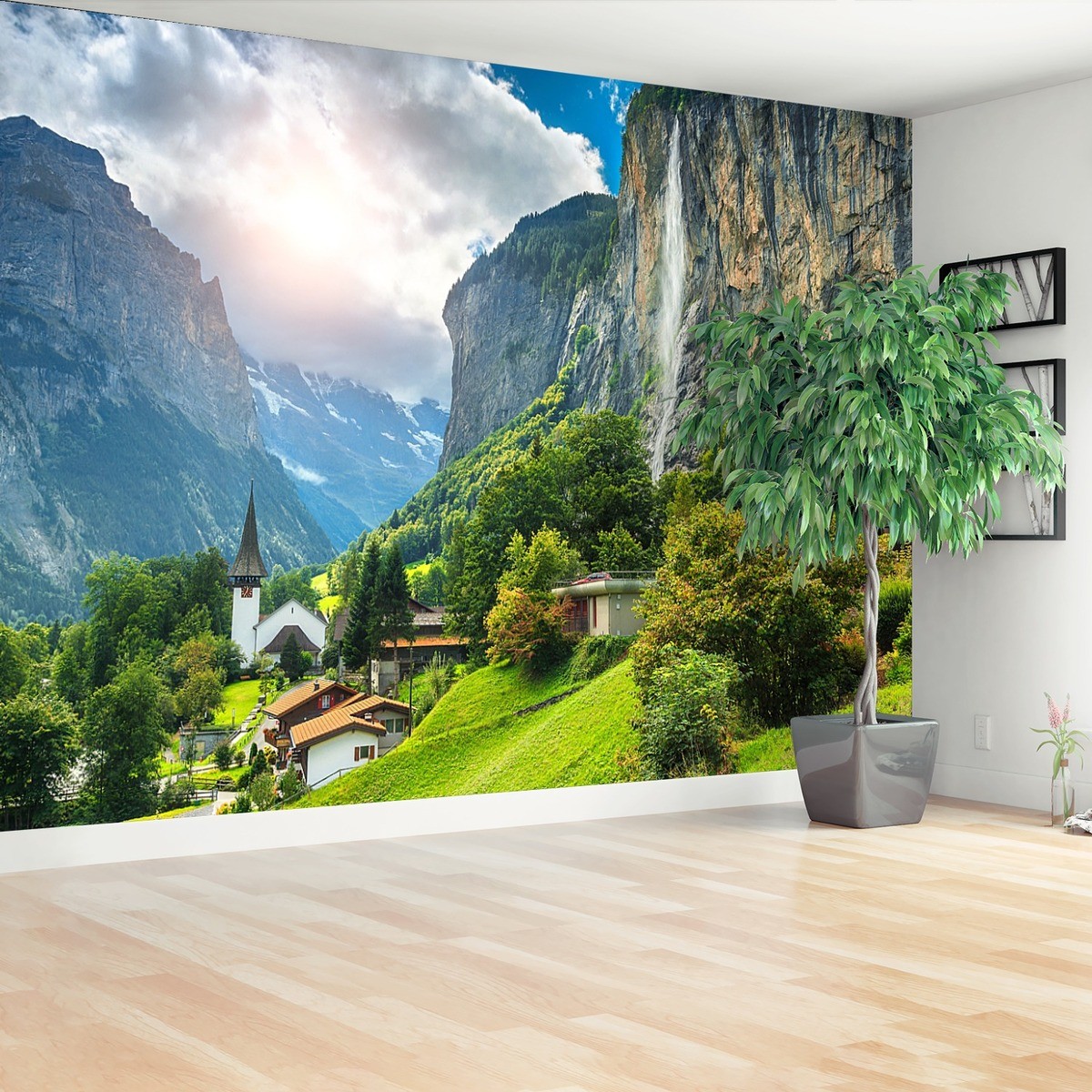 Fototapeta Wieś alpejska