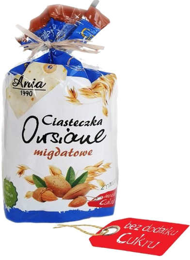 Ania Ciasteczka owsiane Migdałowe 150 g