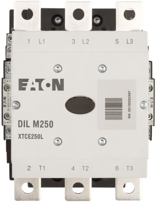 Eaton Stycznik mocy 250A 3P 110-250V 110-250V AC/DC 2Z 2R DILM250/22(RA250) 208201