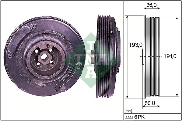 SKF KOŁO PASOWE VAG/VOLVO SKF VKM 93107