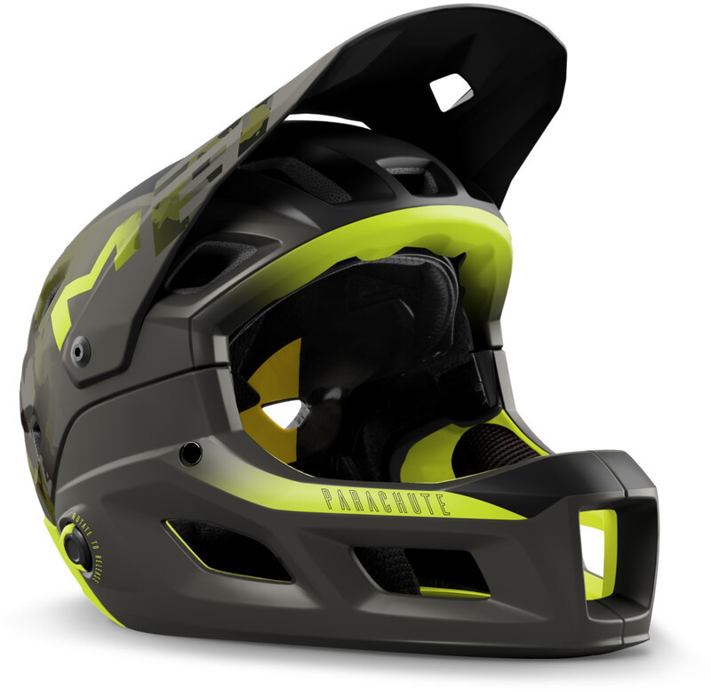 MET Parachute MCR MIPS Kask, camo matte/lime green glossy S | 52-56cm 2021 Kaski MTB 57002241