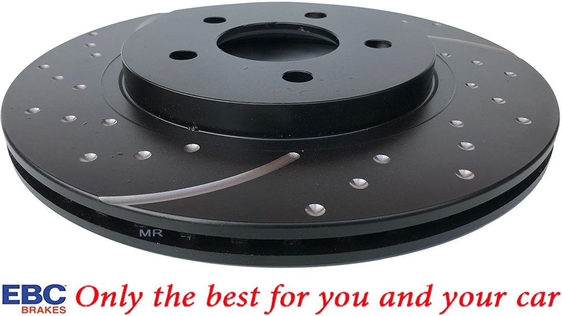 EBC Brakes Tylna NAWIERCANA NACINANA tarcza hamulcowa EBC seria GD Ford Mustang 2005-2014 GD7254