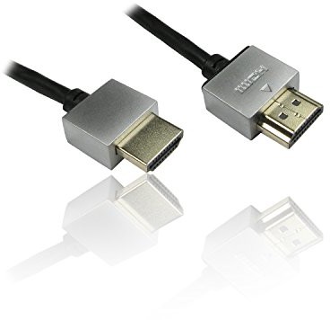 CDL Micro 1 m 3 ft HDMI z Ethernet Super Slim i bardzo lekki przewód  czarny HD4K-FLX-01K