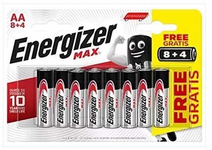 Energizer MAX LR03 AAA, baterie alkaliczne, o 50% więcej mocy, 16 sztuk 7638900426731