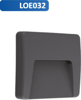 LUMAX LOE032 OPRAWA ELEWACYJNA ASTON 3W 4000K TYP 2 KWADRAT LOE032