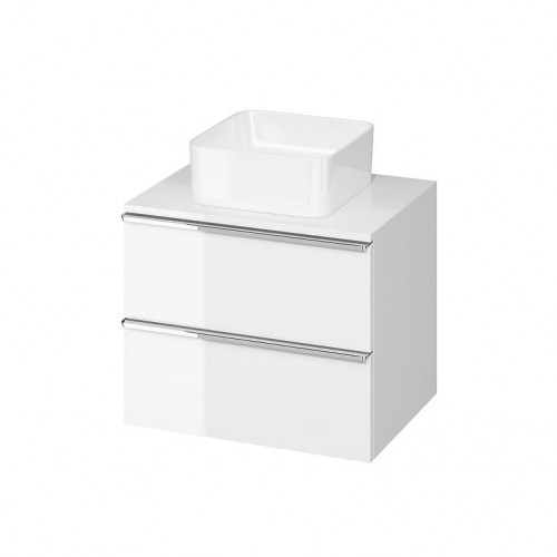 Cersanit VIRGO 60 szafka z blatem biała z chromowanymi uchwytami S522-040 S522-040