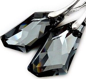 Swarovski Kolczyki Silver Night Certyfikat