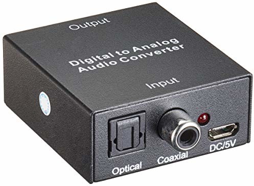 Digital Premium Cord do Analog SPDIF EIN Toslink konwerter audio z zasilaczem