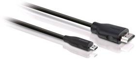 Philips Kabel HDMI na microHDMI 1,5 m SWV2462W/10) Czarny