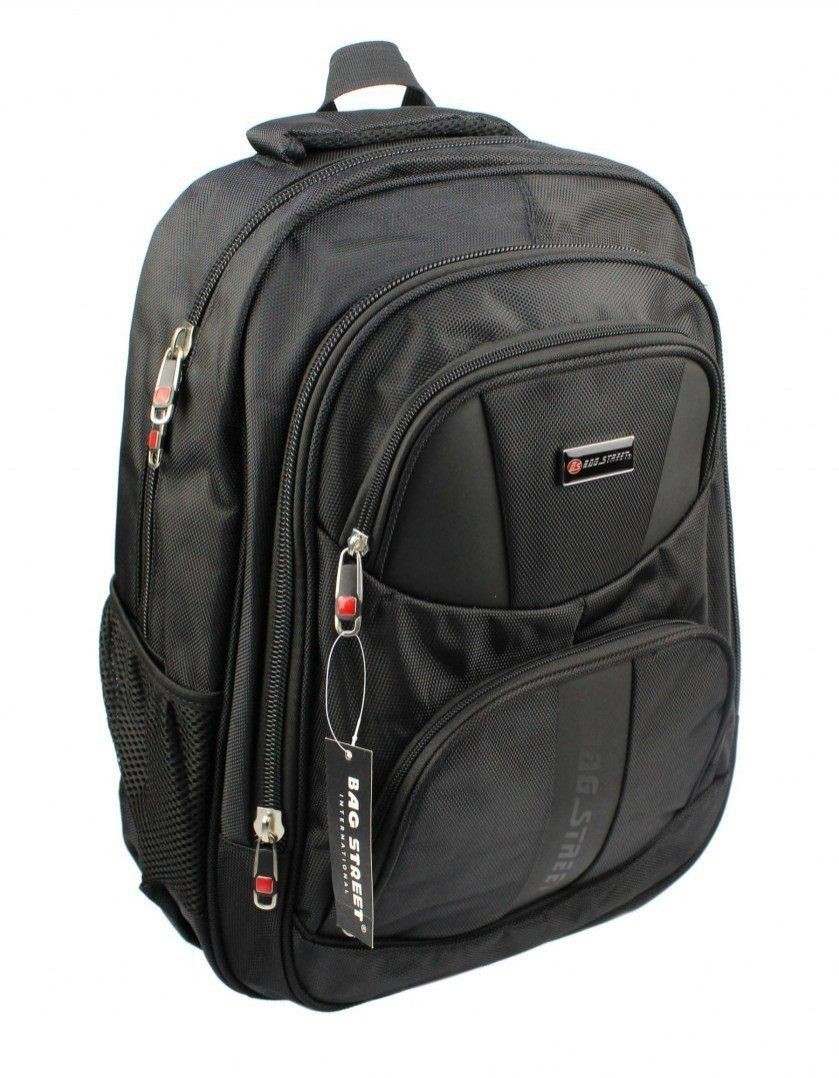Bag Street Solidny Plecak 'DE LUXE'' Duży Z Funkcją Noszenia Laptopa BS4038 15''
