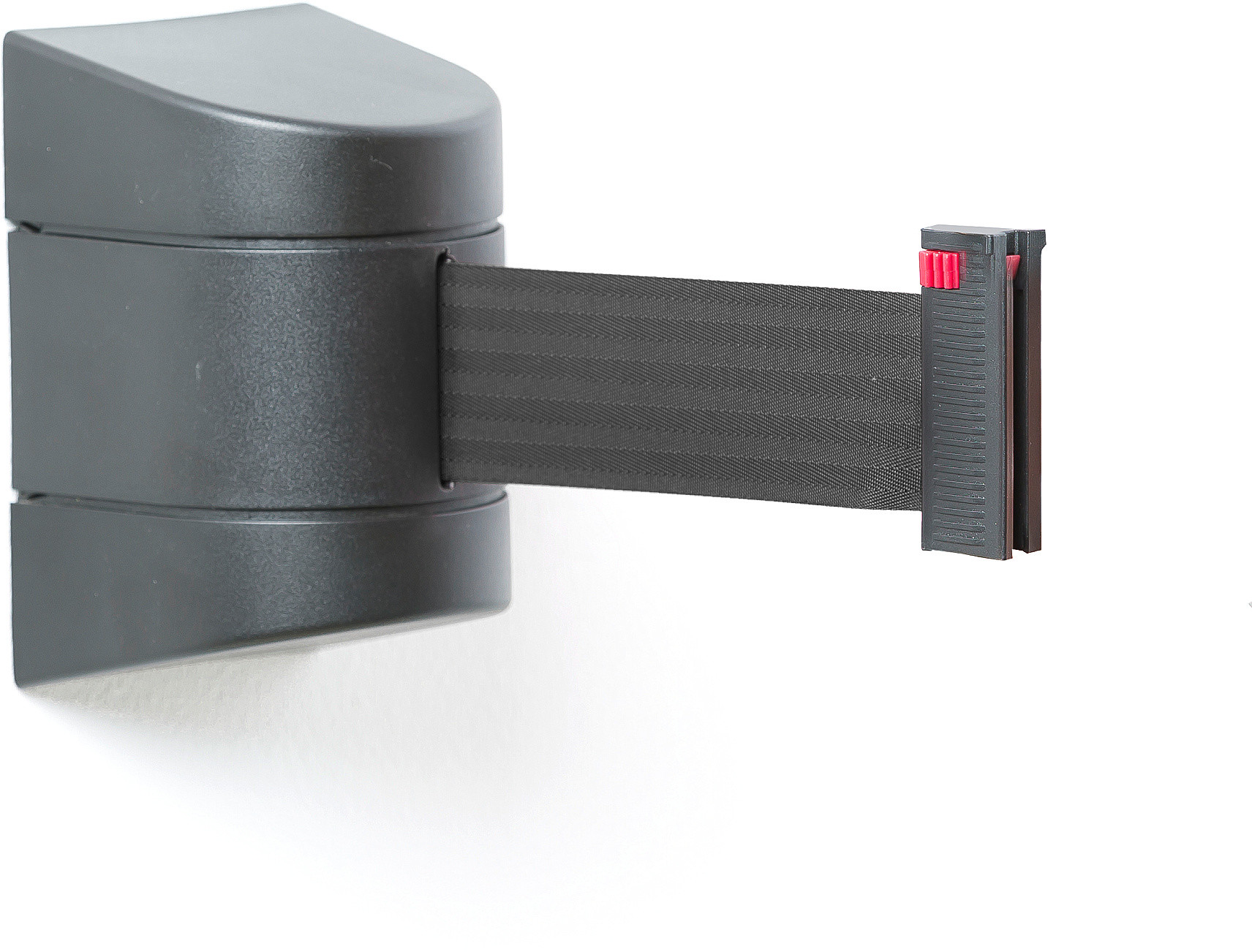 AJ Taśmowy system wygradzający montaż do ściany 4600 mm czarny,czarna taśma 312451