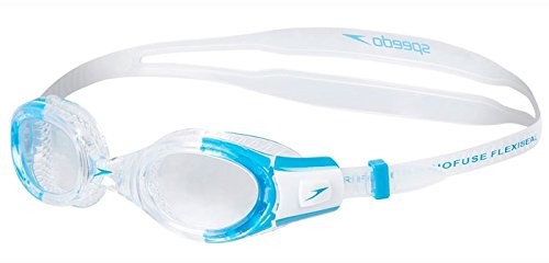 Speedo Futura Biofuse Flexi Seal okulary do pływania Junior biały/Przezroczyste 8-11596C527