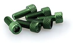 Puig 0363 V blister 6 śrub, M6, 15 mm, zielony 0363V