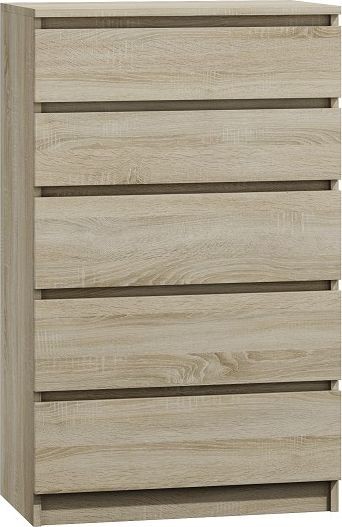 Topeshop Komoda Sandra 5 szuflad M5 SONOMA 1/2