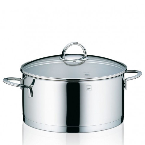 Kela STALOWY GARNEK Z POKRYWKĄ CAILIN INDUKCJA 5,0 L 24 CM FREEFORM KE-10957