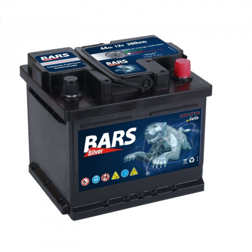 Bars SILVER 12V 44Ah 380A (EN) P+ GS44
