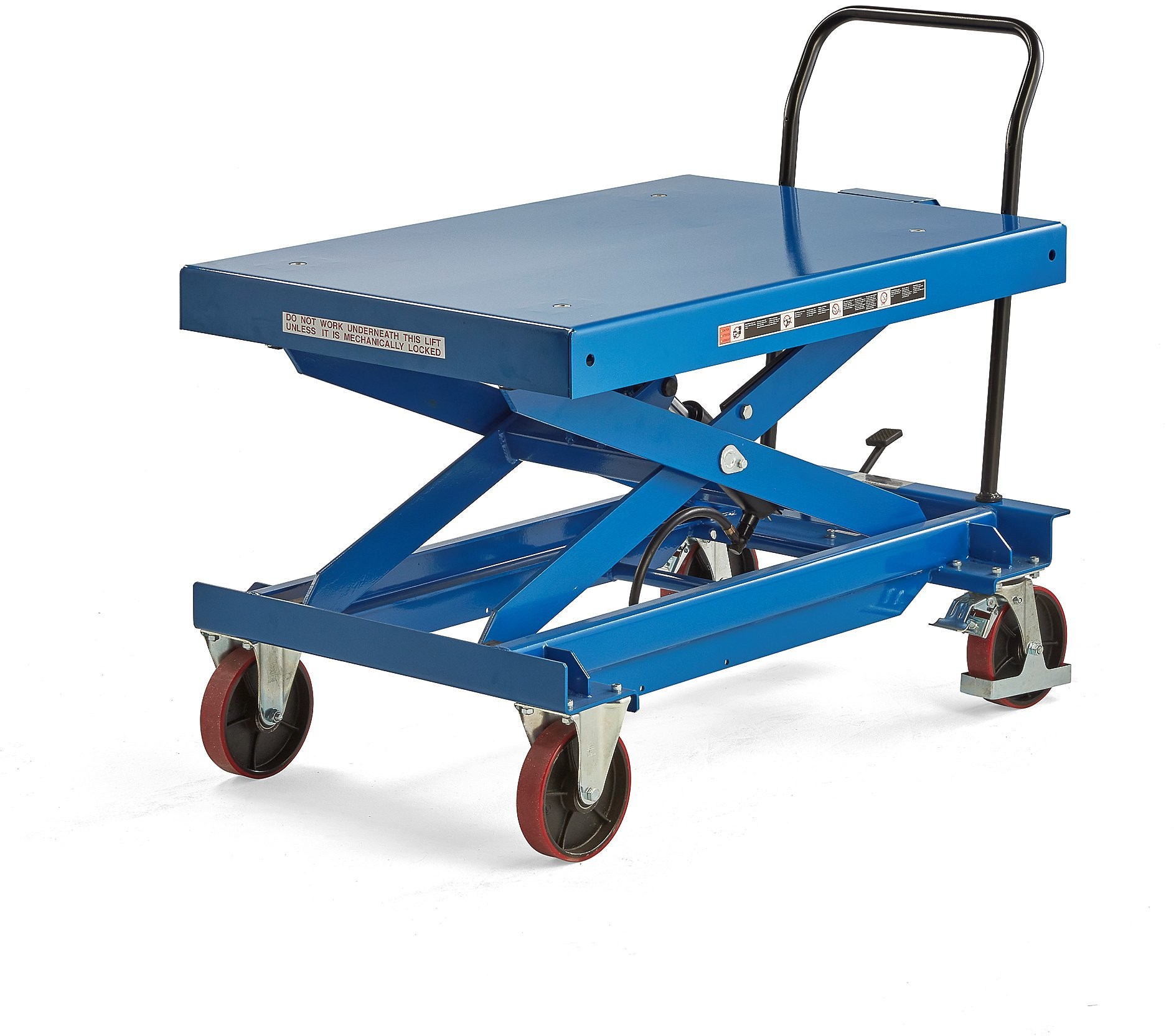 AJ Produkty Hydrauliczny wózek podnoszący z wagą, 1000 kg, 1200x800 mm