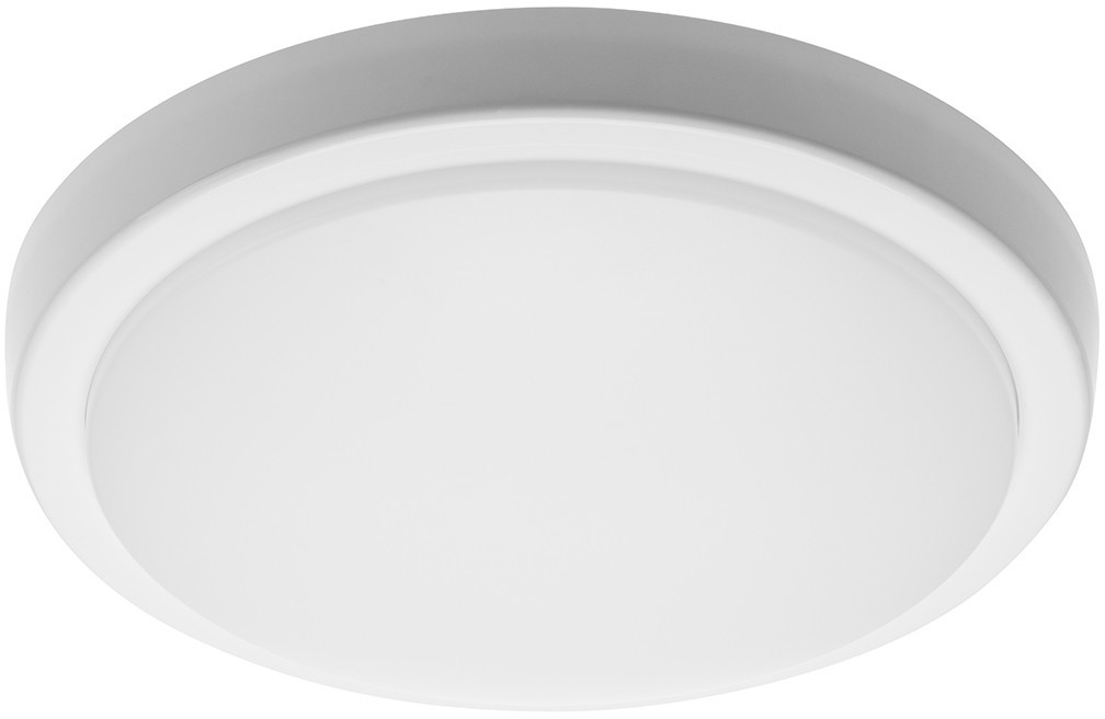 GTV Plafon LED okrągły 28cm 12W b.neutralna 4000K (1200lm) MOON biały klosz mleczny IP54