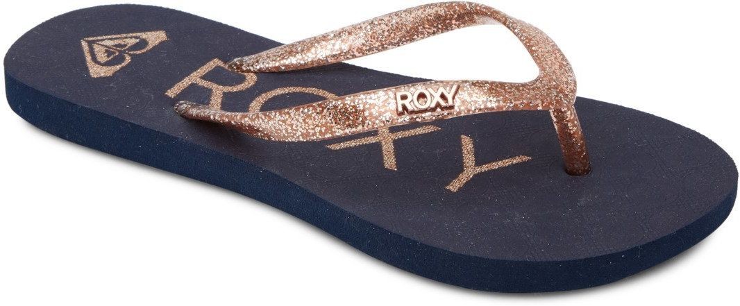 Roxy japonki ęce GIRLS VIVA SPARKLE True Navy/Gold NGO