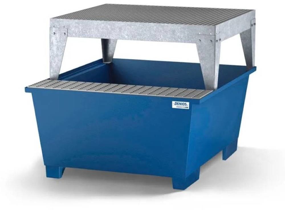 722 DENTA Wanna wychwytowa ze stali ze strefą poboru na 1 IBC lakierowana ze stojakiem 1350x1650x1180 1000L 72279241 79241-uniw