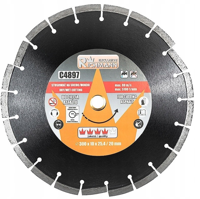 Tarcza diamentowa do asfaltu 300x25,4/20 Cor C4897