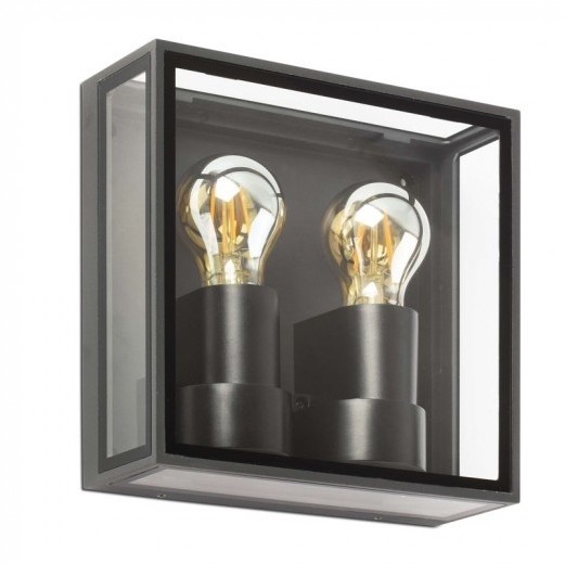 Faro Barcelona 71306 - Kinkiet zewnętrzny POMO 2xE27/15W/230V IP65 8421776186125