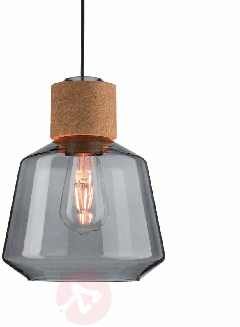 Paulmann Elia szklana lampa wisząca z korkiem