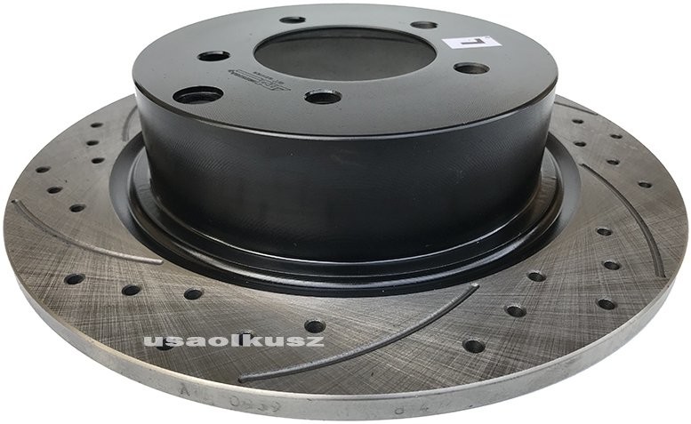 ATM Tylna WIERCONA nacinana tarcza hamulcowa 302mm BLACK Jeep Patriot 0939S