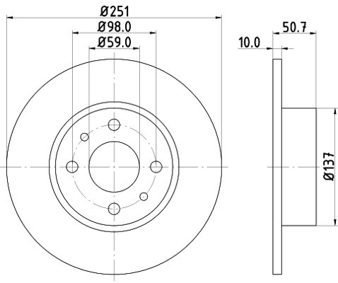 HELLA PAGID Tarcza hamulcowa PAGID 8DD355101-101