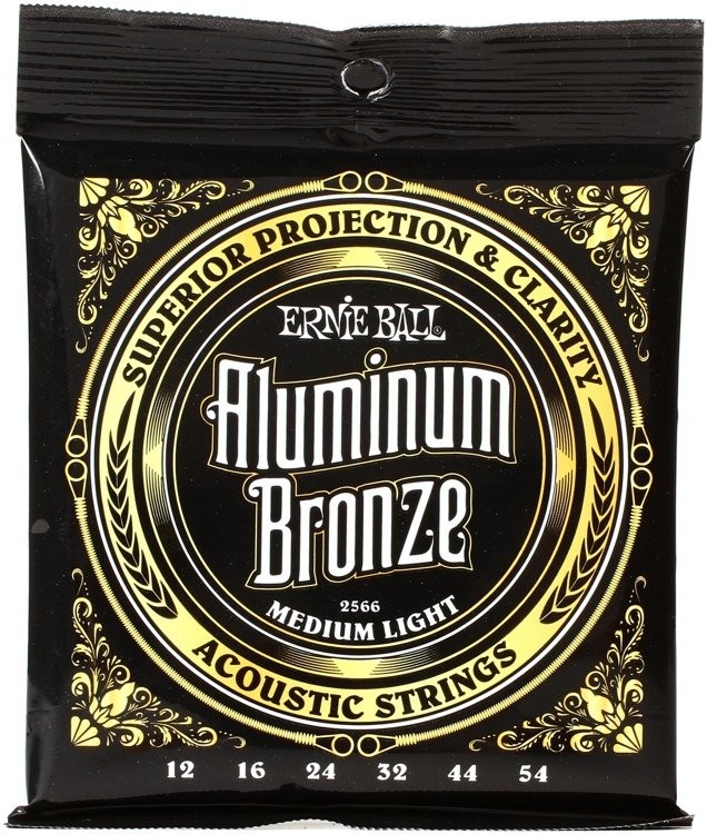 Ernie Ball Aluminum z brązu Acoustic Guitar Strings 2566