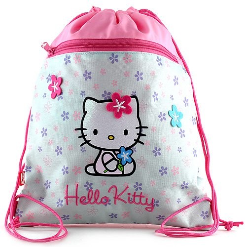 Hello Kitty worek sportowy, jasnoniebieski/Pink 11-1933