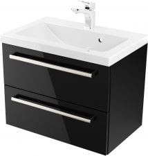 Furni Szafka z Umywalką ATHOS 60 cm BLACK ATHC UM 60