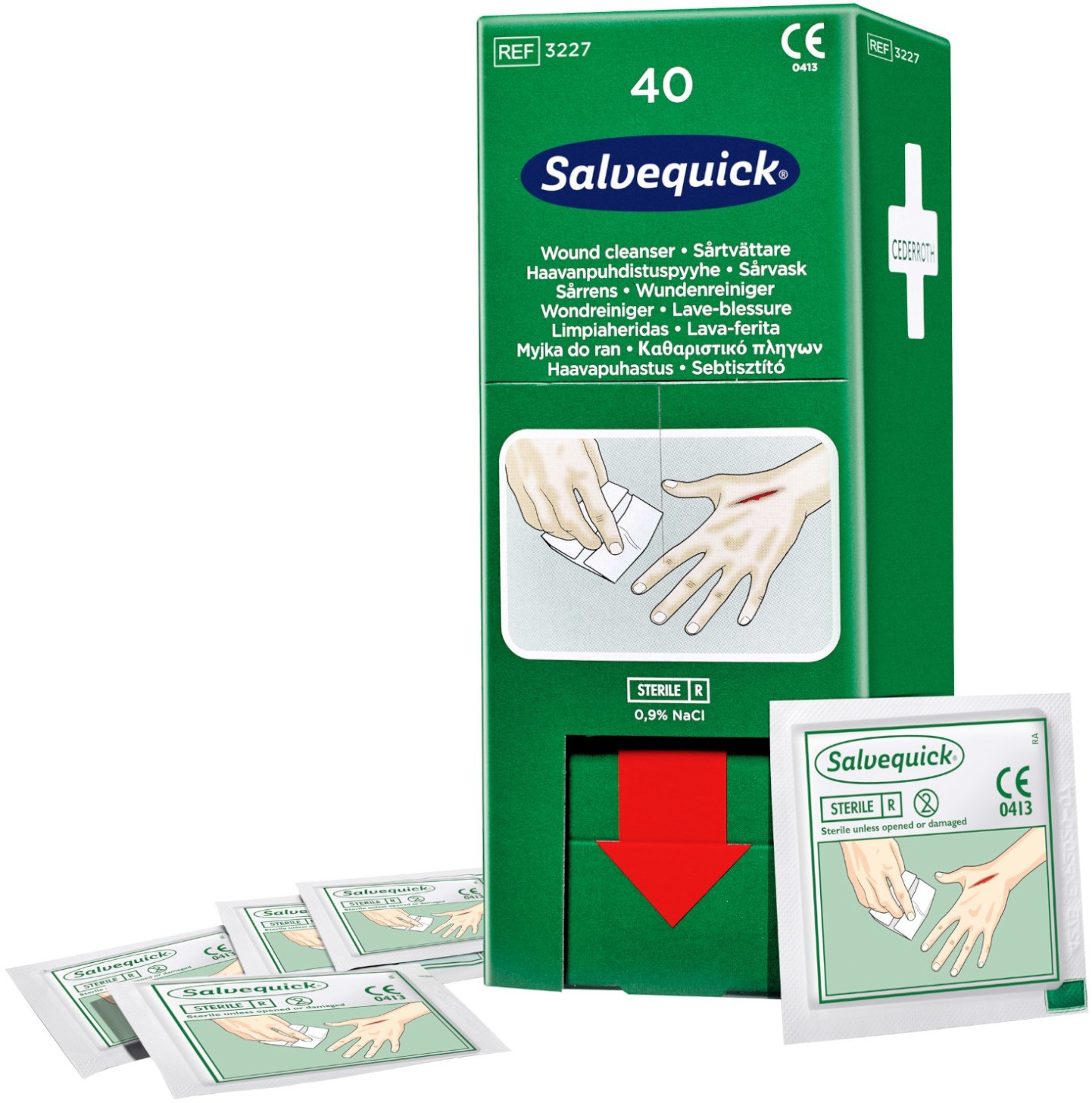 Cederroth Myjka Do Ran Salvequick Cederroth 40 Sztuk