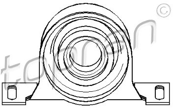 TOPRAN Zawieszenie, wał napędowy 500 014