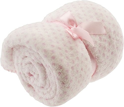 Bieco koc z flauszu 70 x 100 cm Rosa
