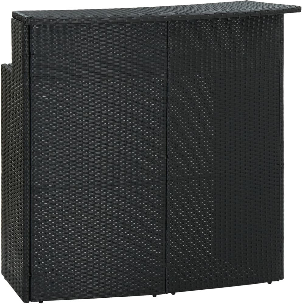 VidaXL Lumarko Ogrodowy stolik barowy, czarny, 120x55x110 cm, polirattan 313468 VidaXL